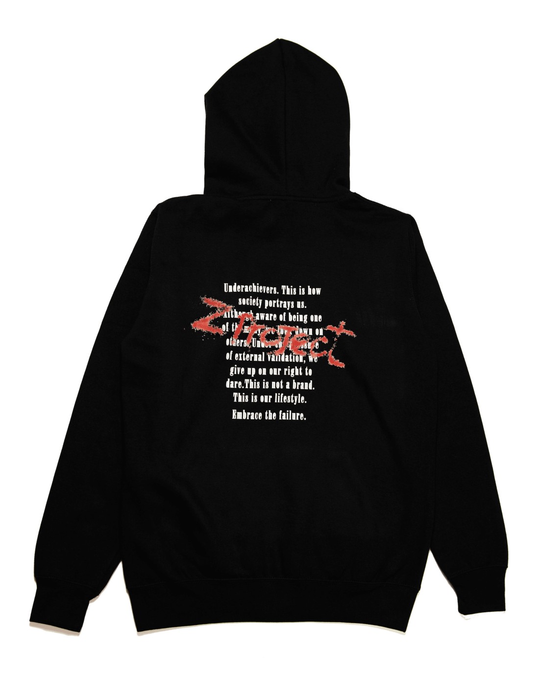 SPRAYED BLACK HOODIE