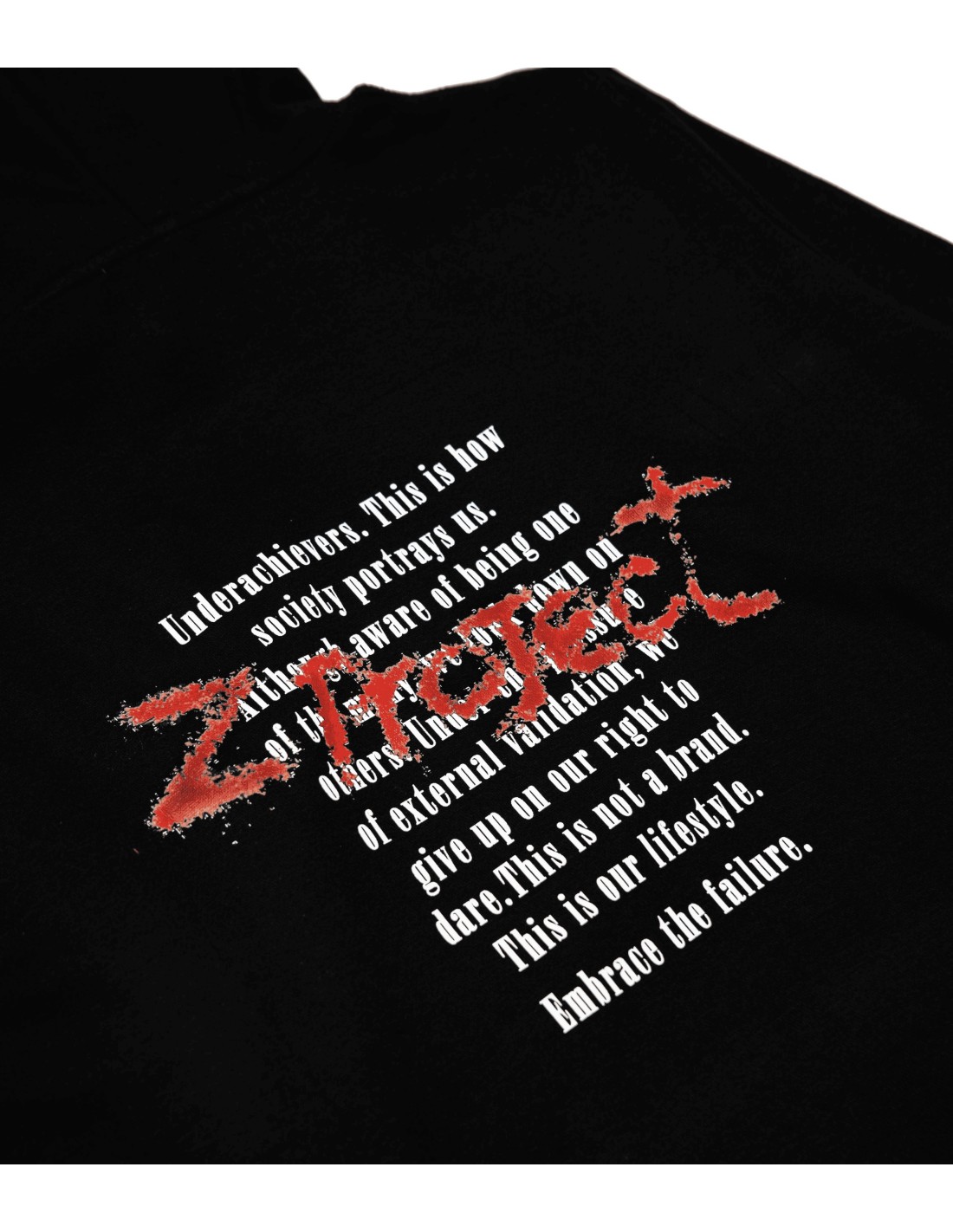 SPRAYED BLACK HOODIE